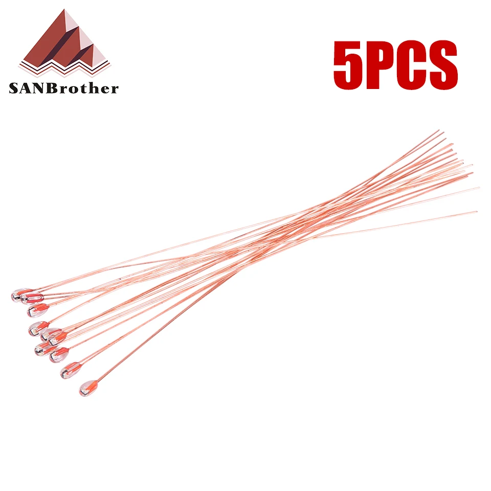3D printer parts 100K ohm NTC 3950 Thermistors for 3D Printer Reprap Mend RAMPS 1.4 A4988 MK2B HEATBED 3D printer
3D printer parts 100K ohm NTC 3950 Thermistors for 3D Printer Reprap Mend RAMPS 1.4 A4988 MK2B HEATBED 3D printer