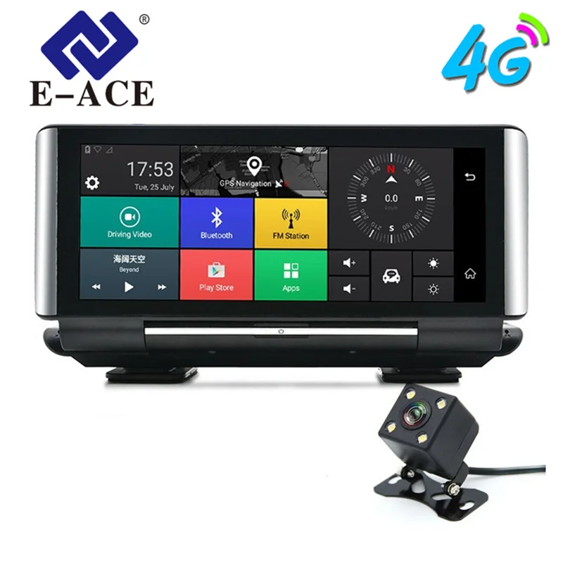 E-ACE Car DVRs 4G GPS Navigation Android navigator 7.0 Inch Registrar FHD 1080P Video Recorder Wifi Bluetooth ADAS Auto Dashcam
E-ACE Car DVRs 4G GPS Navigation Android navigator 7.0 Inch Registrar FHD 1080P Video Recorder Wifi Bluetooth ADAS Auto Dashcam