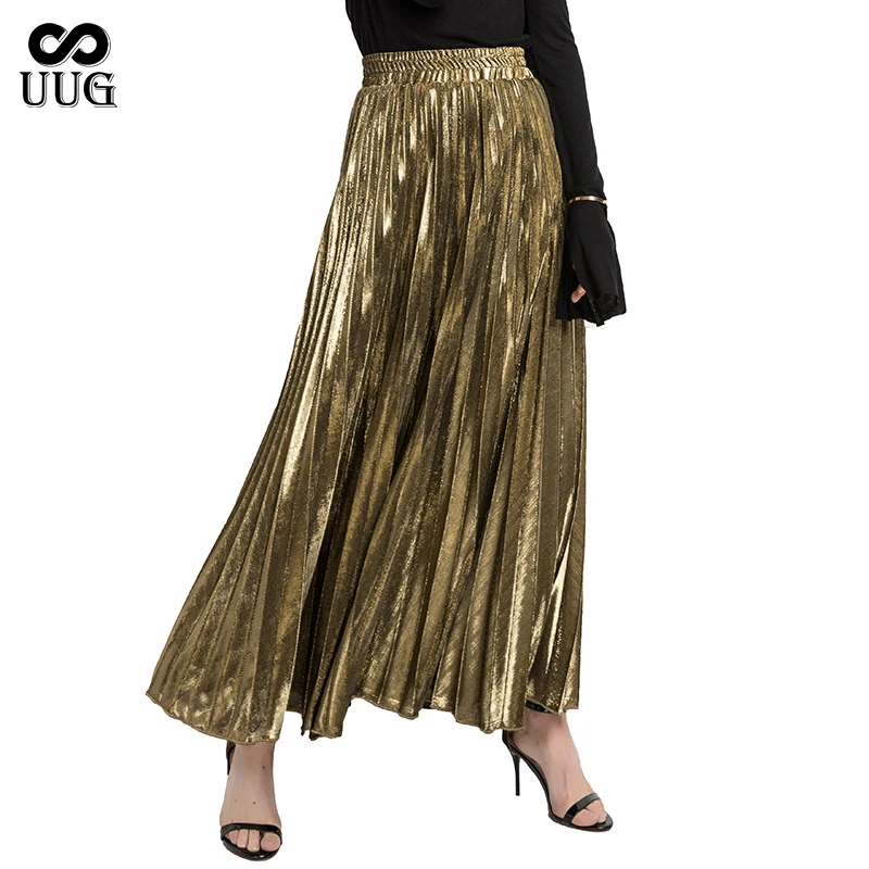UUG 2020 Spring Fashion Pleated Ankle-length Skirt Women Long Vintage High Waist Metallic A-line Female Plus Size Solid Skirt
UUG 2020 Spring Fashion Pleated Ankle-length Skirt Women Long Vintage High Waist Metallic A-line Female Plus Size Solid Skirt