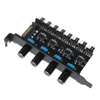 PC PC 8 Channels Fan Hub 4 Knob Cooling Fan Speed Controller for CPU Case HDD VGA PWM Fan PCI Bracket 12V Fan Control Power
PC PC 8 Channels Fan Hub 4 Knob Cooling Fan Speed Controller for CPU Case HDD VGA PWM Fan PCI Bracket 12V Fan Control Power