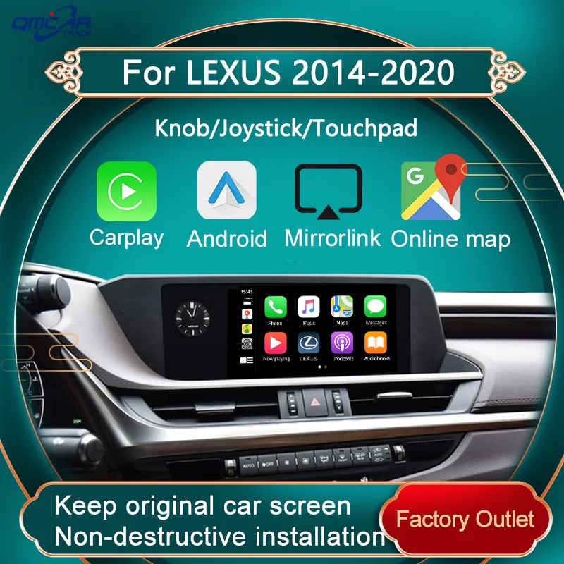 QMCAR Wireless Apple CarPlay for 2014-2020 For Lexus Carplay Android Auto /Carplay Support Mirrorlink Original modified Carplay
QMCAR Wireless Apple CarPlay for 2014-2020 For Lexus Carplay Android Auto /Carplay Support Mirrorlink Original modified Carplay