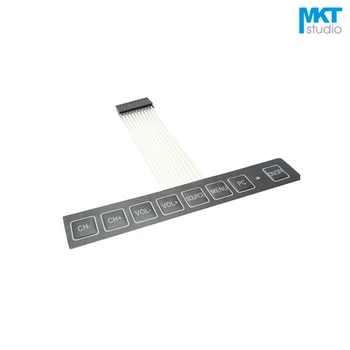 10Pcs Squared 1*8 Audio Menu Membrane PVC Matrix Keypad Panel Switch For MCU Interfac With LED Indicator
10Pcs Squared 1*8 Audio Menu Membrane PVC Matrix Keypad Panel Switch For MCU Interfac With LED Indicator