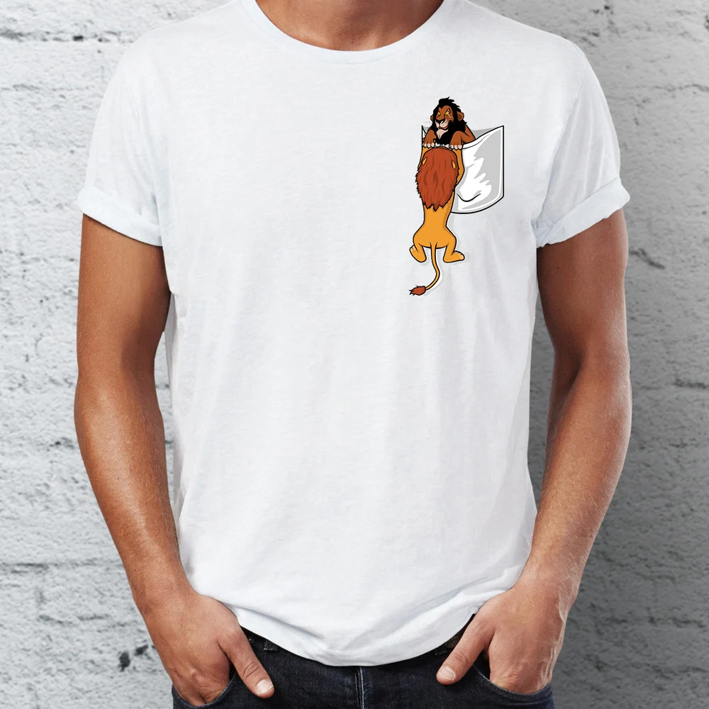 Men's T Shirt Pocket Tee Scar Betrays Mufasa Long Live The King Childhood Trauma 
Men's T Shirt Pocket Tee Scar Betrays Mufasa Long Live The King Childhood Trauma