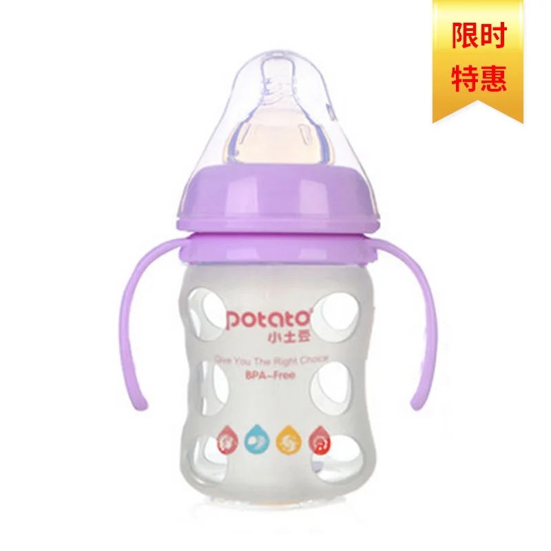 Small Potatoes Newborn Infant Glass Feeding Bottles with Silicone Cover GB-1 Note: 3A without Protective Case
Small Potatoes Newborn Infant Glass Feeding Bottles with Silicone Cover GB-1 Note: 3A without Protective Case