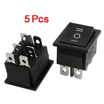 SODIAL(R) 5 pcs x 6 Pin DPDT ON-OFF-ON 3 Position Boat Rocker Switch 15A/250V 20A/125V AC
SODIAL(R) 5 pcs x 6 Pin DPDT ON-OFF-ON 3 Position Boat Rocker Switch 15A/250V 20A/125V AC