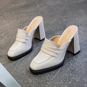 Furry half slippers women's 2020 new autumn and winter all-match thick heels plus velvet fashion outer high heels nude color
Furry half slippers women's 2020 new autumn and winter all-match thick heels plus velvet fashion outer high heels nude color