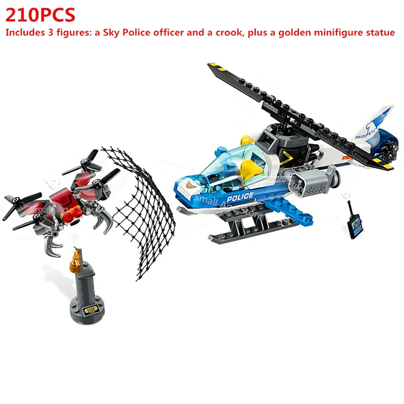 2020 NEW City Make the arrest with a thrilling Sky Police Drone Chase Building Blocks Sets Bricks helicopter Model Children Toys
2020 NEW City Make the arrest with a thrilling Sky Police Drone Chase Building Blocks Sets Bricks helicopter Model Children Toys