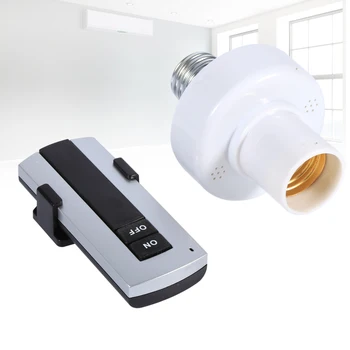 E27 Screw Wireless Remote Control Light Lamp Bulb Holder Cap Socket Switch Converter Splitter Adapter AC180~250V
E27 Screw Wireless Remote Control Light Lamp Bulb Holder Cap Socket Switch Converter Splitter Adapter AC180~250V