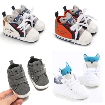 Spring Autumn Baby Shoes for Boys Cartoon Bear Fox Head Cotton Cloth First Walker Anti-slip Soft Sole Toddler Sneakers
Spring Autumn Baby Shoes for Boys Cartoon Bear Fox Head Cotton Cloth First Walker Anti-slip Soft Sole Toddler Sneakers