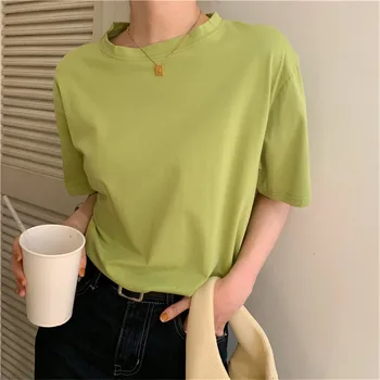 Alien Kitty 12 Colors Solid Korean Style Minimalist T-shirt 2020 New Summer Basic Tops Short Sleeve Loose Casual T-shirts Women
Alien Kitty 12 Colors Solid Korean Style Minimalist T-shirt 2020 New Summer Basic Tops Short Sleeve Loose Casual T-shirts Women