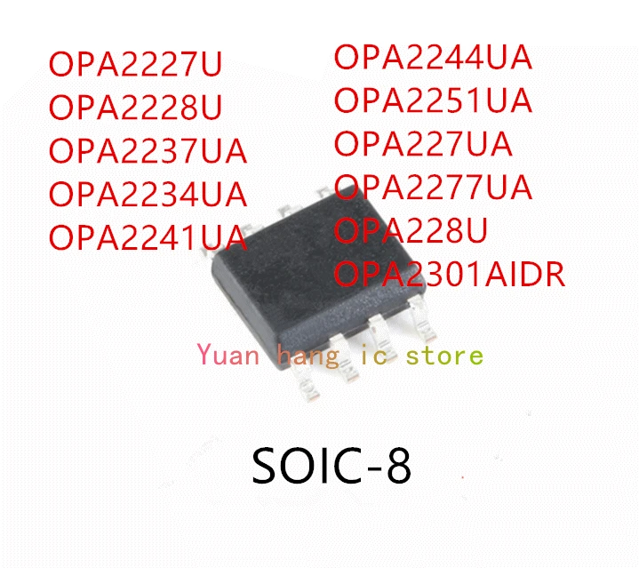 10 шт. OPA2227U OPA2228U OPA2237UA OPA2234UA OPA2241UA OPA2244UA OPA2251UA OPA227UA OPA2277UA OPA228U OPA2301AIDR IC
10 шт. OPA2227U OPA2228U OPA2237UA OPA2234UA OPA2241UA OPA2244UA OPA2251UA OPA227UA OPA2277UA OPA228U OPA2301AIDR IC