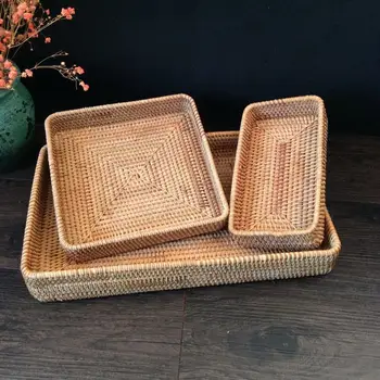 3PCS/Set Rattan Woven Storage Tray Rectangle Serving Organizer for Desktop Candy Vegetable Fruit Snack Dried Fruit Storage #SW
3PCS/Set Rattan Woven Storage Tray Rectangle Serving Organizer for Desktop Candy Vegetable Fruit Snack Dried Fruit Storage #SW