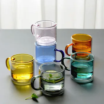 Double Colorful Glass Cups Heat Resistant Drink Modern Glazen Glass Cups Coffee Tea Copas De Cristal Kitchen Dining DE50BL
Double Colorful Glass Cups Heat Resistant Drink Modern Glazen Glass Cups Coffee Tea Copas De Cristal Kitchen Dining DE50BL