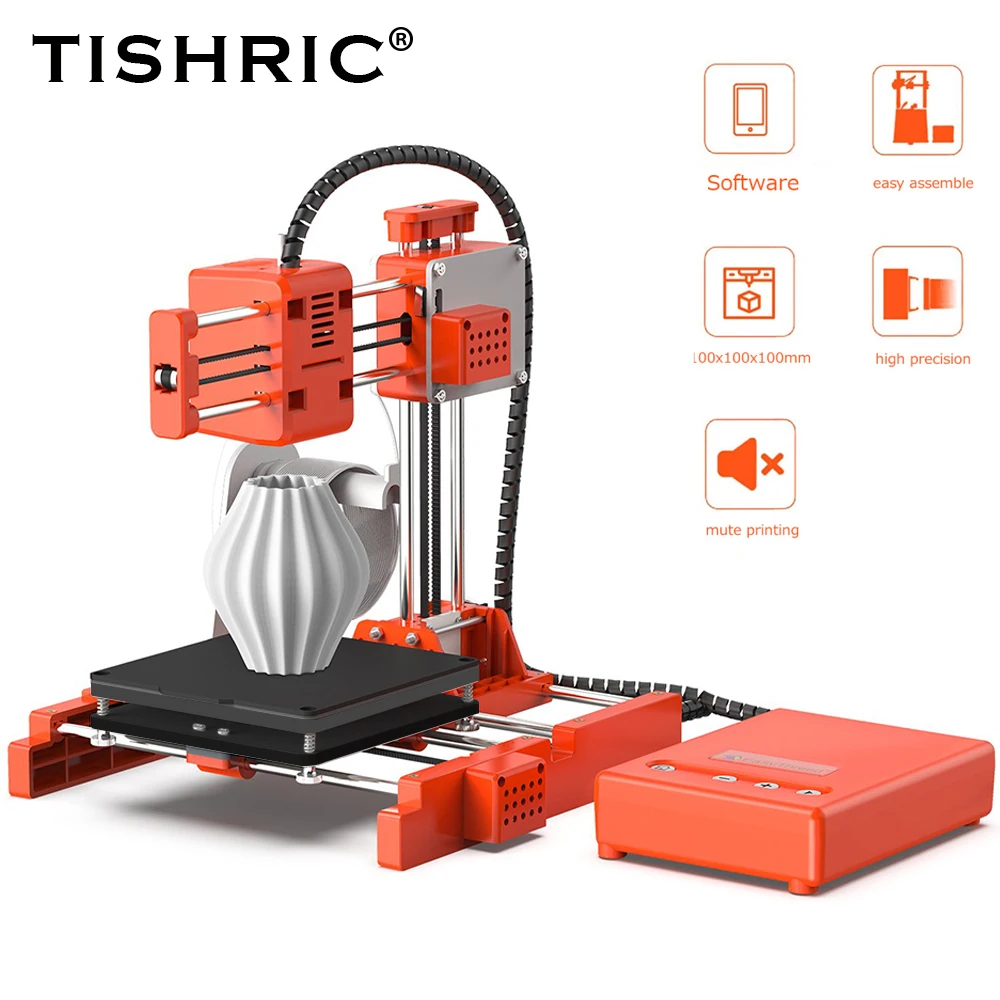 TISHRIC Desktop Mini X1 3D Printer One-click Printing Children Education Printing DIY Designer Model Small Impresora 3D
TISHRIC Desktop Mini X1 3D Printer One-click Printing Children Education Printing DIY Designer Model Small Impresora 3D