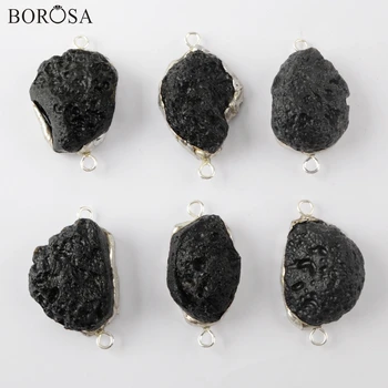 BOROSA 5/10Pcs Tourmalinite Freeform Connector Silver Color Charms Natural Gems Jewelry Charms Beads for Jewelry Making S1939
BOROSA 5/10Pcs Tourmalinite Freeform Connector Silver Color Charms Natural Gems Jewelry Charms Beads for Jewelry Making S1939
