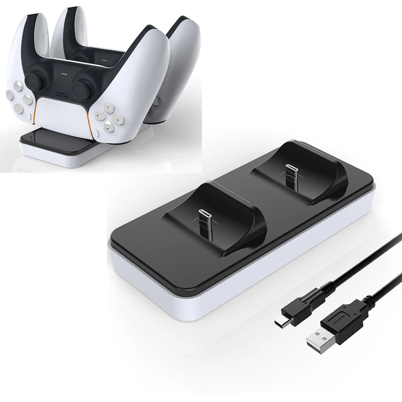 Controller Dual Port Charging Dock Stand for Sony PS5 Playstation 5 Gamepad Game Joystick Charger Dock Base Power Supply Support
Controller Dual Port Charging Dock Stand for Sony PS5 Playstation 5 Gamepad Game Joystick Charger Dock Base Power Supply Support