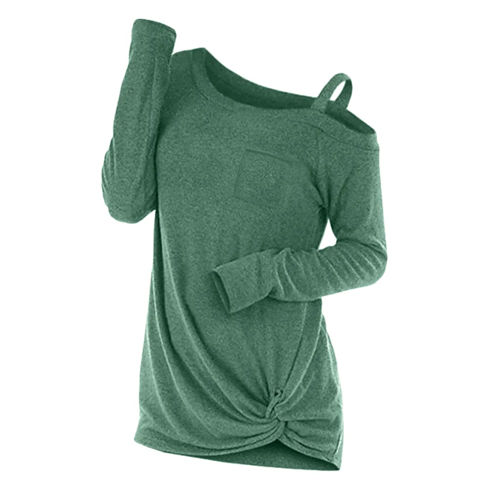 ROSEGAL Spring Fall Women Cold Shoulder T-Shirt Long Sleeve Knot Twist Front Tunic Top Female Drop Shipping Large Size Tee Shirt
ROSEGAL Spring Fall Women Cold Shoulder T-Shirt Long Sleeve Knot Twist Front Tunic Top Female Drop Shipping Large Size Tee Shirt