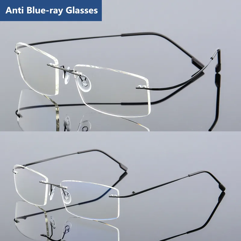 Blue Light Computer Men Spectacle Frame Titanium Frameless Clear Eyeglasses Frame Eye Glasses Men Rimless Square Myopia Nerd
Blue Light Computer Men Spectacle Frame Titanium Frameless Clear Eyeglasses Frame Eye Glasses Men Rimless Square Myopia Nerd