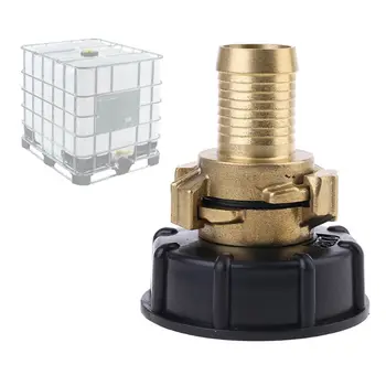 

Water storage tank IBC Tank adapter S60X6 with 20/25mm barbed brass geka style hose connector