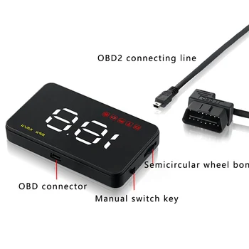 Hot A100 Projector Warning Clear HUD Electronic OBD2 Universal ABS Speedometer Multifunction Overspeed Alarm Car Head Up Display
Hot A100 Projector Warning Clear HUD Electronic OBD2 Universal ABS Speedometer Multifunction Overspeed Alarm Car Head Up Display