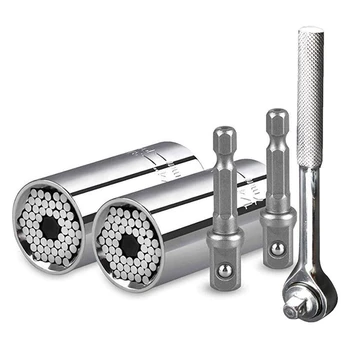 Best 5Pcs 7mm-19mm Universal Socket Grip Multi-Function Ratchet Wrench Power Drill Adapter
Best 5Pcs 7mm-19mm Universal Socket Grip Multi-Function Ratchet Wrench Power Drill Adapter