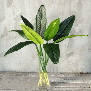 88cm Artificial Banana Leaf Tropical Monstera Plant Plastic Palm Tree Plant Flower Arrangement Home Decoration Photography Props
88cm Artificial Banana Leaf Tropical Monstera Plant Plastic Palm Tree Plant Flower Arrangement Home Decoration Photography Props