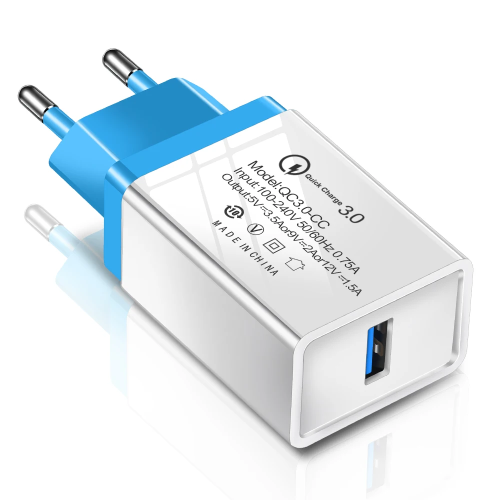 Quick Charge 3.0 QC3.0 USB Wall Charger for Samsung Xiaomi Charging EU Adapter Fast Mobile Phone Charger For iPhone 11 X 7 8 P
Quick Charge 3.0 QC3.0 USB Wall Charger for Samsung Xiaomi Charging EU Adapter Fast Mobile Phone Charger For iPhone 11 X 7 8 P