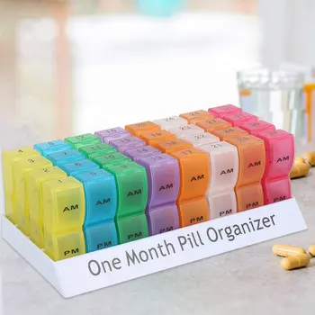 Safety Non-toxic Portable Monthly Pill Organizer Box 32 Grids Design Compartment for Tablet Pill Med Home Medicine Organization
Safety Non-toxic Portable Monthly Pill Organizer Box 32 Grids Design Compartment for Tablet Pill Med Home Medicine Organization