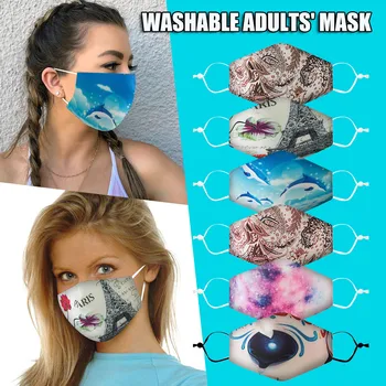 Cotton Facemask Adult Men and Women Printed Mouth Covering Breathable and Washable Reusable Masks Adjustment Earloop Mascarilla
Cotton Facemask Adult Men and Women Printed Mouth Covering Breathable and Washable Reusable Masks Adjustment Earloop Mascarilla