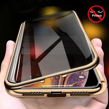 Magnetic Case For iPhone 11 Pro Max X XS MAX XR 8 7 6s Plus Double Sided Privacy Tempered Glass Metallic Covers Screen Protector
Magnetic Case For iPhone 11 Pro Max X XS MAX XR 8 7 6s Plus Double Sided Privacy Tempered Glass Metallic Covers Screen Protector