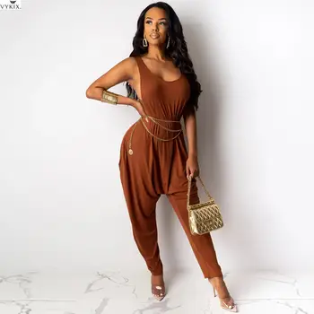 Women's Jumpsuit O Neck Sleeveless Tank Loose Jumpsuit Women Casual Long Jumpsuit One Piece Overalls Streetwear Winter Jumpsuit
Women's Jumpsuit O Neck Sleeveless Tank Loose Jumpsuit Women Casual Long Jumpsuit One Piece Overalls Streetwear Winter Jumpsuit