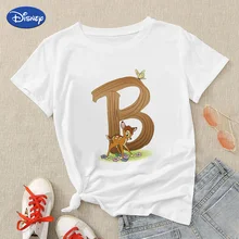Bambi Disney T Shirt Woman Panpan Anything Free Shipping Name Custom Combination Letter B C D E F Printed Short Sleeve Fashion
Bambi Disney T Shirt Woman Panpan Anything Free Shipping Name Custom Combination Letter B C D E F Printed Short Sleeve Fashion