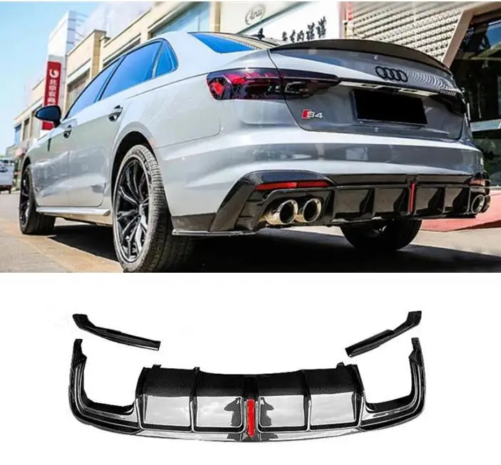 REAL CARBON FIBER REAR BUMPER TRUNK LIP SPOILER DIFFUSER For Audi A4 S4 Sline B10 2020 2021 2022 (With Light)
REAL CARBON FIBER REAR BUMPER TRUNK LIP SPOILER DIFFUSER For Audi A4 S4 Sline B10 2020 2021 2022 (With Light)