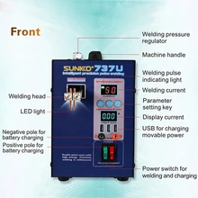 SUNKKO Battery Spot Welder 737U 2.8kw LED Light Pulse Spot Welding Machine with USB Charging Testing For 18650 Battery Pack Weld
SUNKKO Battery Spot Welder 737U 2.8kw LED Light Pulse Spot Welding Machine with USB Charging Testing For 18650 Battery Pack Weld