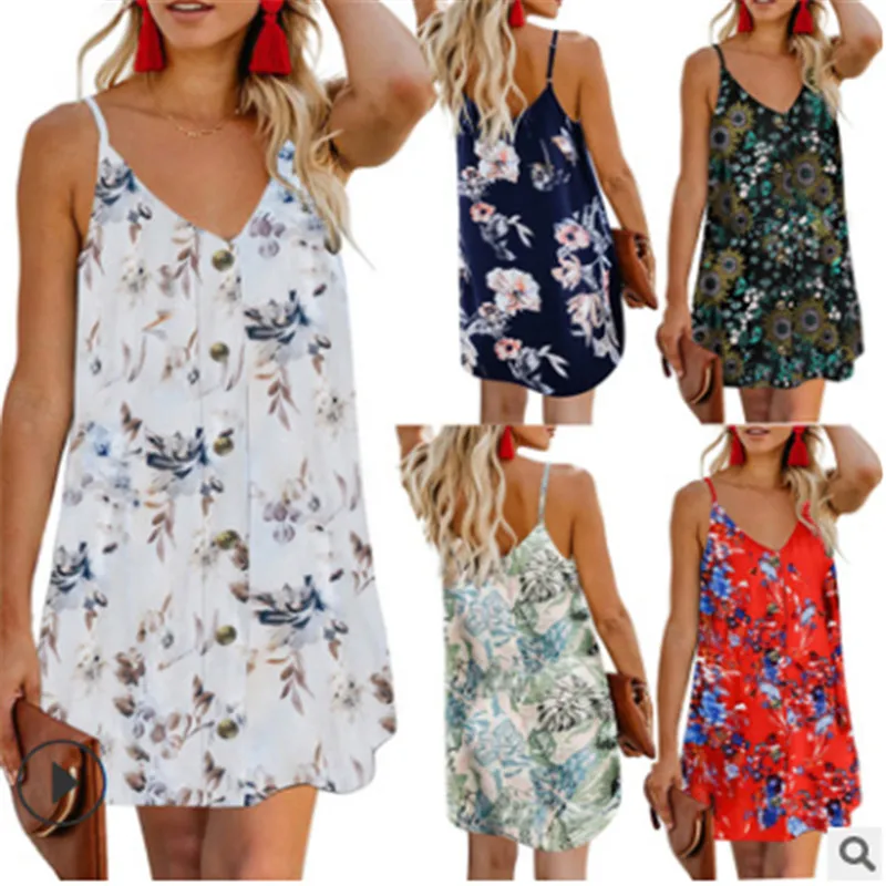 Woman Dress Summer 2020 Plus Size S-3XL Casual Boho Print V-Neck Suspender Mini Dress Vestido Mujer Kobieta Sukienka Robe
Woman Dress Summer 2020 Plus Size S-3XL Casual Boho Print V-Neck Suspender Mini Dress Vestido Mujer Kobieta Sukienka Robe
