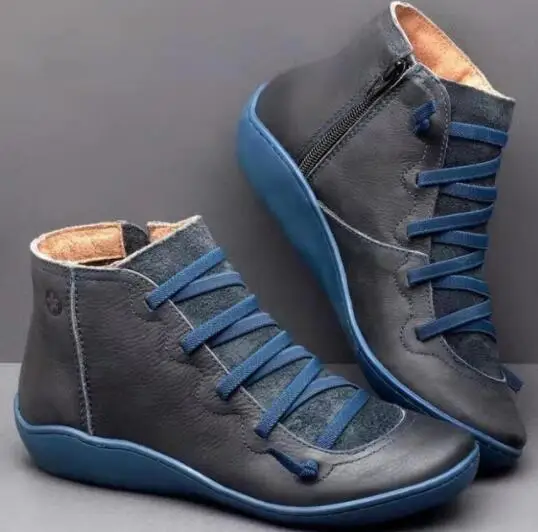 Women Boots Genuine Leather Woman Ankle Boots Flat Round toe Lace up Ladies Shoes Female Sping/Autumn Footwear
Women Boots Genuine Leather Woman Ankle Boots Flat Round toe Lace up Ladies Shoes Female Sping/Autumn Footwear
