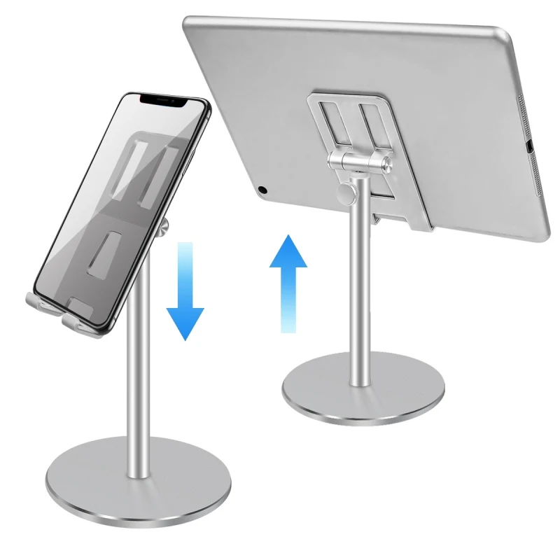Liftable Phone Tablet Stand Adjustment Aluminum Alloy Bracket Desktop Holder for iPhone IPad Samsung EBook Reader Up To 10 Inch |