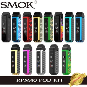 

SMOK RPM40 Pod Vape Kit 1500mAh RPM 40 4.3ml Cartridge RPM Mesh Coil 4.5ML Nord Pod RBA E Cigarette Vaporizer VS RPM80 Pro