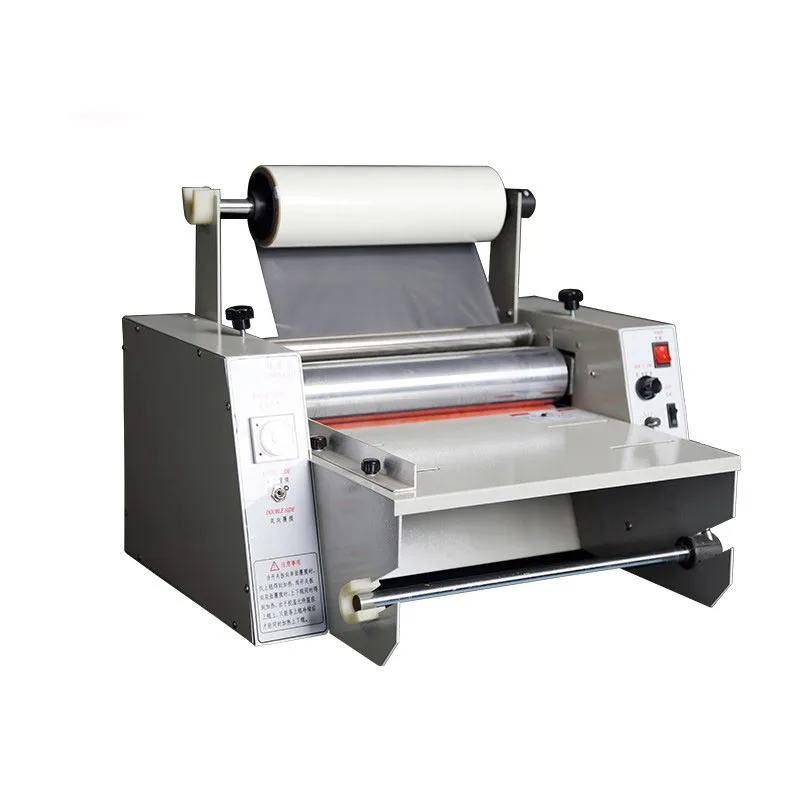 

DC-380 Cold Laminator Rolling Machine Single and Double Side Laminating Machine Adjustable Speed Steel Roll Laminating Machine