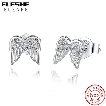 ELESHE Fashion Angel Wings Stud Earrings For Women Baby Girls Kids Zircon Feather 925 Sterling Silver Earrings Wedding Jewelry
ELESHE Fashion Angel Wings Stud Earrings For Women Baby Girls Kids Zircon Feather 925 Sterling Silver Earrings Wedding Jewelry