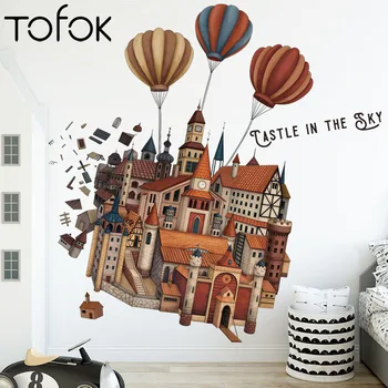 Tofok Cartoon Wall Stickers for Kids Room Hot Air Balloon Castle Children's Room Kindergarten Classroom Wall Decoration Stickers
Tofok Cartoon Wall Stickers for Kids Room Hot Air Balloon Castle Children's Room Kindergarten Classroom Wall Decoration Stickers