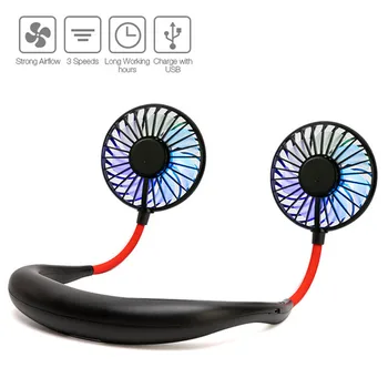 Mini Portable Neck Fans Hands-Free Neck Band Hanging USB Rechargeable Desk Fans Air Conditioner Cooler Colorful Light Fan
Mini Portable Neck Fans Hands-Free Neck Band Hanging USB Rechargeable Desk Fans Air Conditioner Cooler Colorful Light Fan