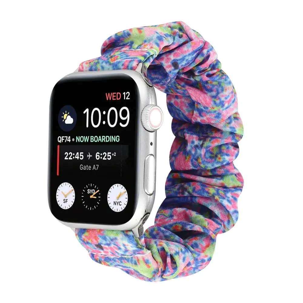 Scrunchie Watchband for 38/40mm 42/44mm Apple Watch Band Series 6 SE 5 4 3 iwatch Wrist Strap Elastic Fabric Bracelet.
Scrunchie Watchband for 38/40mm 42/44mm Apple Watch Band Series 6 SE 5 4 3 iwatch Wrist Strap Elastic Fabric Bracelet.