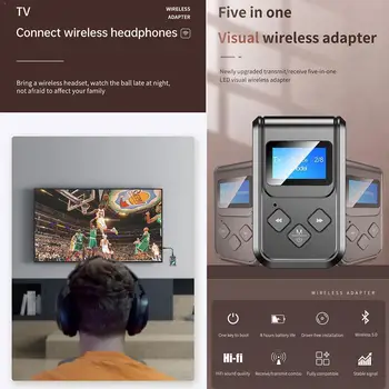 The new bluetooth audio receiving and transmitting Bluetooth receiving adapter transmitting 5.0 and combo hands-free call M1K6
The new bluetooth audio receiving and transmitting Bluetooth receiving adapter transmitting 5.0 and combo hands-free call M1K6