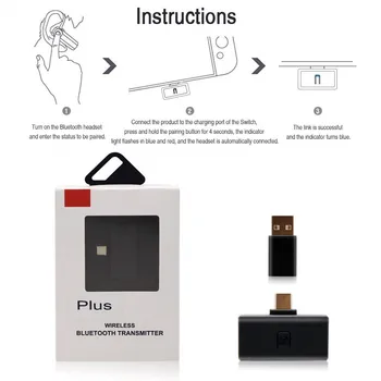 Bluetooth Wireless Earphone Headset Receiver USB Type-C Audio Transmitter Transceive for Nintend Switch NS NX/PS4 Console/PC
Bluetooth Wireless Earphone Headset Receiver USB Type-C Audio Transmitter Transceive for Nintend Switch NS NX/PS4 Console/PC