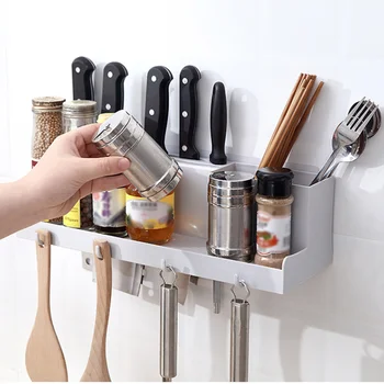 Kitchen Wall Shelf Storage Organizer Shelf Spice Rack Wall Rack Punch Free Storage Knife Shelves Rack for Kitchen 
Kitchen Wall Shelf Storage Organizer Shelf Spice Rack Wall Rack Punch Free Storage Knife Shelves Rack for Kitchen