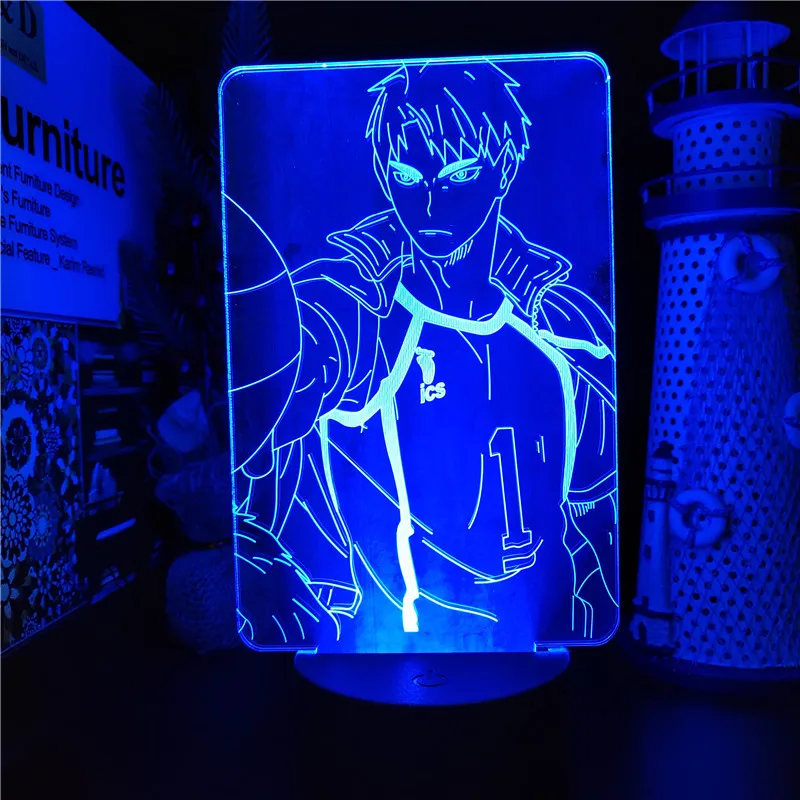 3D ночник Аниме HAIKYUU WAKATOSHI USHIJIMA, светодиодный визуальный светильник льник для детской спальни, украшение, красочная настольная лампа, манга, подарок
3D ночник Аниме HAIKYUU WAKATOSHI USHIJIMA, светодиодный визуальный светильник льник для детской спальни, украшение, красочная настольная лампа, манга, подарок