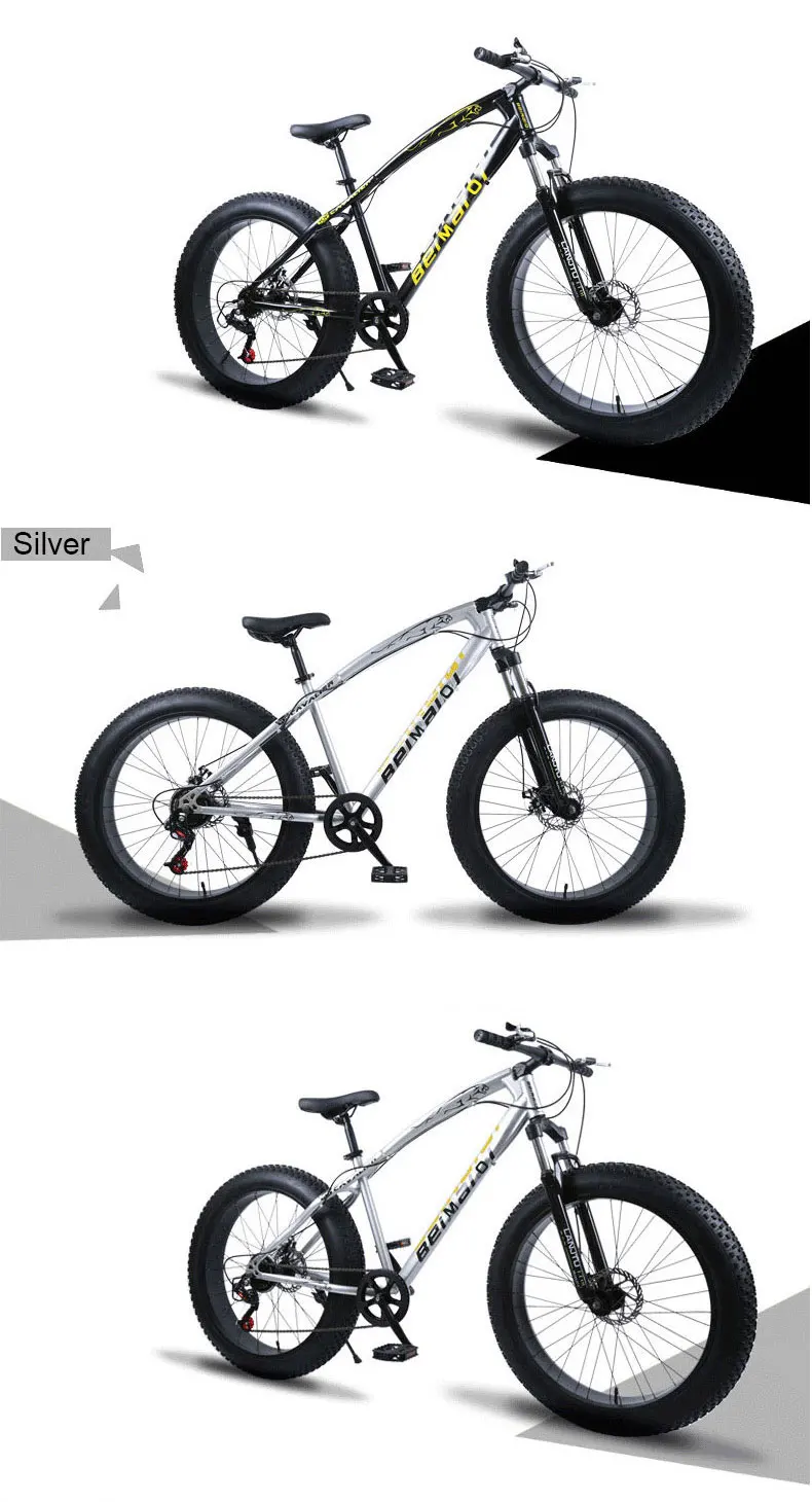 Clearance Mountain Bike Beach Snow Bike 4.0 Super Wide Tires 20/24/26 Inch Speed Off-road Bicycles Male And Female Students Adult 18 Clearance Mountain Bike Beach Snow Bike 4.0 Super Wide Tires 20/24/26 Inch Speed Off-road Bicycles Male And Female Students Adult 18