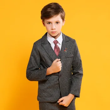 Boys Party Wear 3Pc Kids Formal Suit for Wedding Party 2020 Gray Boy Blazer Suit Student School Ceremony Costumes
Boys Party Wear 3Pc Kids Formal Suit for Wedding Party 2020 Gray Boy Blazer Suit Student School Ceremony Costumes
