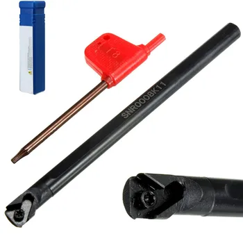 SNR0008K11 1PC lathe tool holder+1PC carbide inserts Internal thread Turning tool 8x125mm
SNR0008K11 1PC lathe tool holder+1PC carbide inserts Internal thread Turning tool 8x125mm